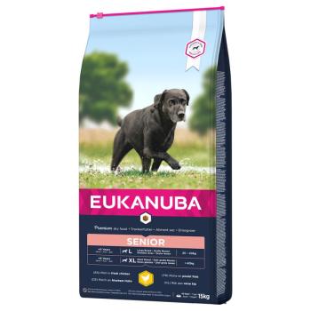 2x15kg Eukanuba Caring Senior Large Breed csirke száraz kutyatáp kép