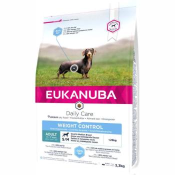 2x2,3kg Eukanuba Daily Care Weight Control Small/Medium Adult száraz kutyatáp kép
