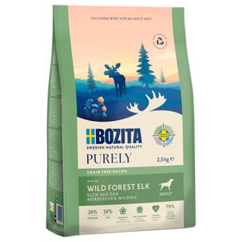 2x2,5kg Bozita Dog Purely Adult Grain Free jávorszarvas száraz kutyatáp kép