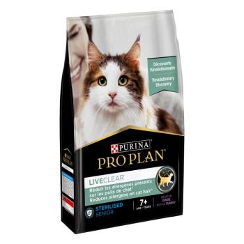 2x2,8kg PURINA PRO PLAN LiveClear Sterilised Adult 7+ pulyka száraz macskatáp kép