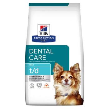 2x2kg Hill's Prescription Diet Canine  t/d Mini Dental Care csirke száraz kutyatáp kép