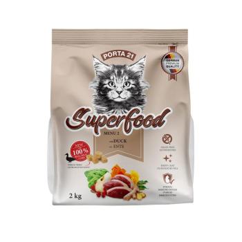2x2kg Porta 21 Superfood Menu 2 kacsa száraz macskatáp kép