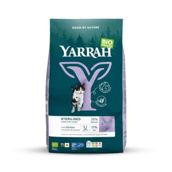 2x2kg Yarrah Bio Sterilised búzamentes bio csirke száraz macskatáp kép