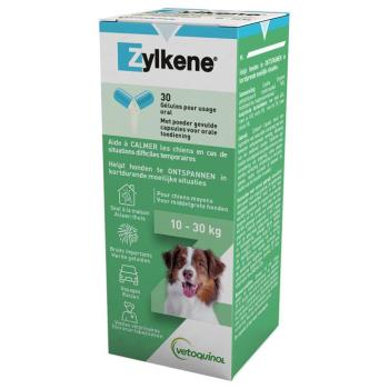 2x30db Zylkene kapszula (10-30 kg) 225 mg étrend-kiegészítő kutyáknak kép