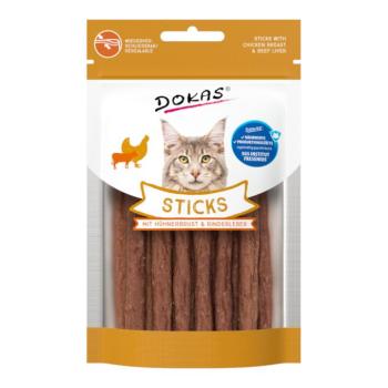 2x30g Dokas csirkemell & marhamáj Sticks macskasnack kép