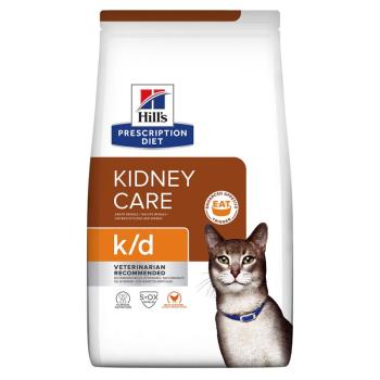 2x3kg Hill's Prescription Diet Feline száraz macskatáp- k/d Kidney Care csirke (2 x 3 kg) kép