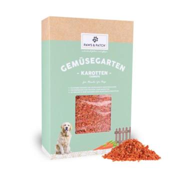 2x400g PAWS & PATCH Gemüsegarten sárgarépapehely étrend-kiegészítő eledel kutyáknak kép