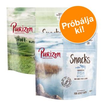 2x40g Purizon macskasnack próbacsomag- Csirke hallal / bárány hallal kép