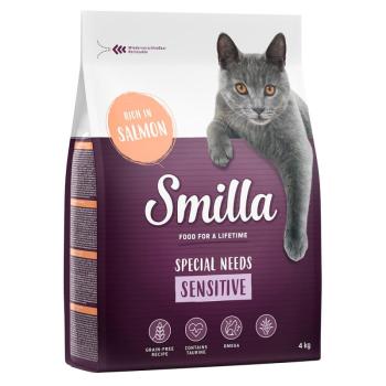 2x4kg Smilla Adult Sensitive gabonamentes lazac száraz macskatáp kép