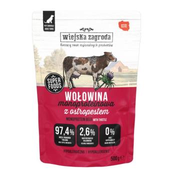 2x500g Wiejska Zagroda Monoprotein Adult marha nedves kutyatáp kép