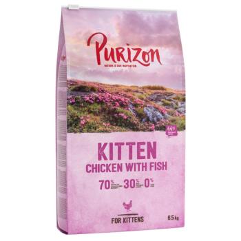 2x6,5kg Kitten Purizon csirke & hal száraz kölyökmacskatáp kép