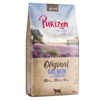 2x6,5kg Purizon Kitten lazac & csirke - gabonamentes száraz macskatáp kép