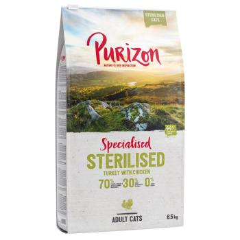 2x6,5kg Purizon Sterilised Adult pulyka & csirke - gabonamentes száraz macskatáp kép