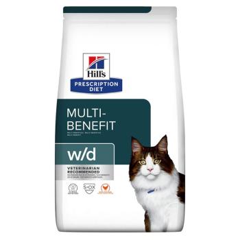 2x6kg Hill's Prescription Diet Feline száraz macskatáp- w/d Digestive/Weight Management (2 x 3 kg) kép