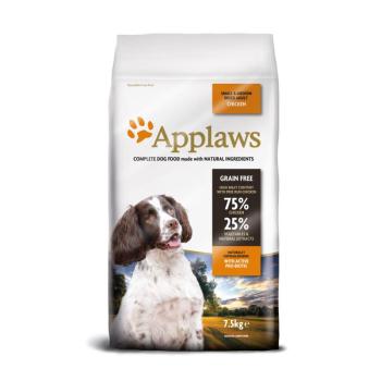 2x7,5kg Applaws Adult Small & Medium Breed csirke nedves kutyatáp kép