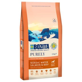 2x7,5kg Bozita Dog Purely Adult Small Grain Free lazac & marha száraz kutyatáp kép
