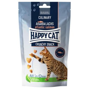 2x70g Happy Cat Culinary Crunchy atlanti lazac snack macskáknak kép