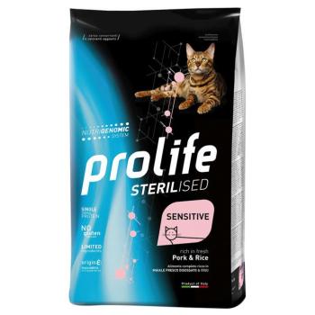 2x7kg Prolife Cat Sensitive Sterilized sertés & rizs száraz macskatáp kép