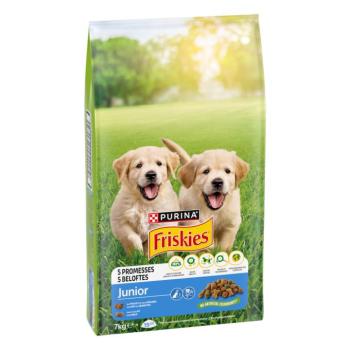 2x7kg PURINA Friskies Dog Junior csirke & zöldség száraz kutyatáp kép