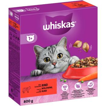 2x800g Whiskas 1+ marha száraz macskatáp kép