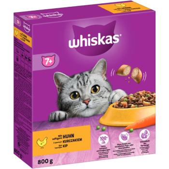 2x800g Whiskas 7+ Senior csirke száraz macskatáp kép