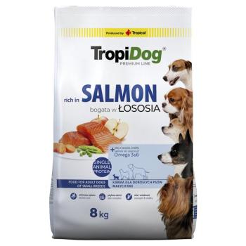 2x8kg Tropidog Premium Adult Small lazac száraz kutyatáp kép