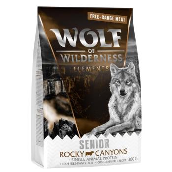 300g Wolf of Wilderness SENIOR "Rocky Canyons" - szabadtartású marha, gabonamentes száraz kuytatáp kép