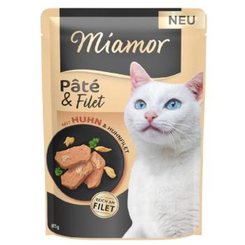 30x85g Miamor Pâté & Filet csirke nedves macskaeledel kép