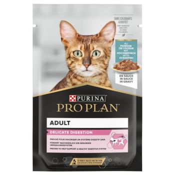 30x85g PURINA PRO PLAN Adult Delicate Digestion Óceáni hal nedves macskatáp 26+4 ingyen kép