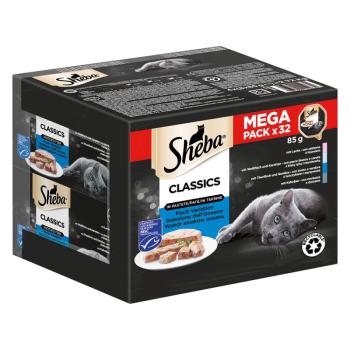 32x 85g Sheba variációk tálcás multipack Classics pástétomban nedves macskatáp kép