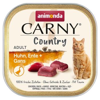 32x100g Animonda Carny Country Adult Csirke, kacsa & liba nedves macskatáp kép