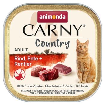 32x100g Animonda Carny Country Adult - Marha, kacsa & rénszarvas nedves macskatáp kép