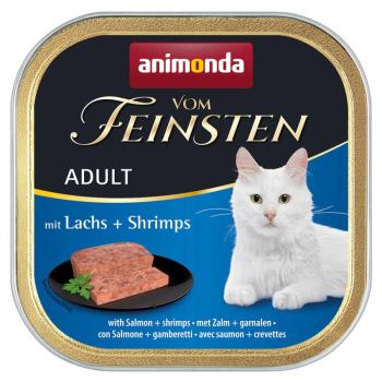 32x100g Animonda vom Feinsten Adult Lazac & garnélarák nedves macskatáp kép