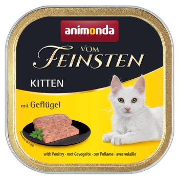 32x100g animonda vom Feinsten Kitten nedves macskatáp vegyesen kép