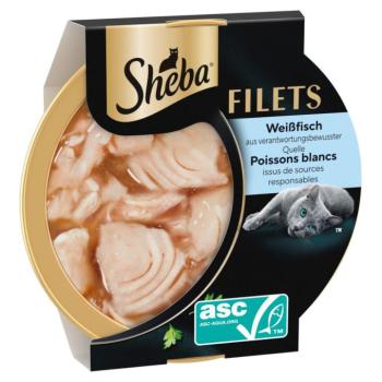32x60g Sheba finom filék fehér hal étrend-kiegészítő eledel macskáknak kép