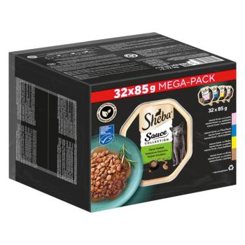32x85g Sheba variációk tálcás Sauce Lover nedves macskatáp kép