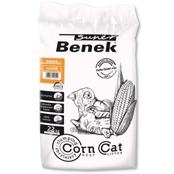 35 l (kb. 22,5 kg) Benek Super Corn Cat Natural macskaalom kép