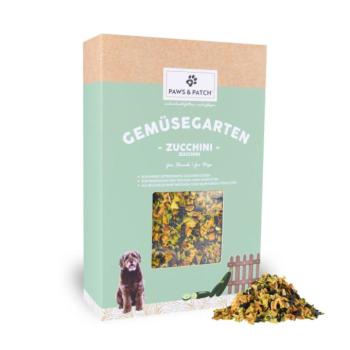 350g PAWS & PATCH Gemüsegarten cukkinipehely étrend-kiegészítő eledel kutyáknak kép
