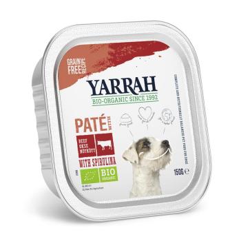 36x150g Yarrah Bio Paté bio marha & bio spirulina nedves kutyatáp kép