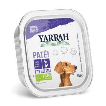 36x150g Yarrah Bio Paté bio pulyka & bio aloe vera nedves kutyatáp kép