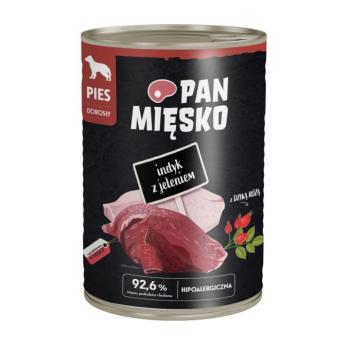 36x400g Pan Mięsko pulyka & szarvas nedves kutyatáp kép