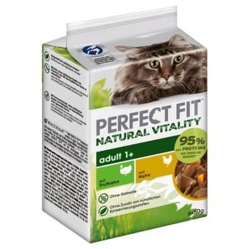 36x50g Perfect Fit Natural Vitality csirke & pulyka nedves macskatáp kép