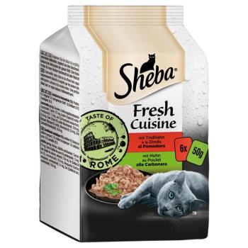 36x50g Sheba Fresh Cuisine Taste of Rome nedves macskatáp- Csirke & pulyka kép