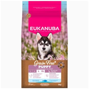 3kg Eukanuba Grain Free Puppy Large & Giant Breed tengeri hal száraz kutyatáp kép