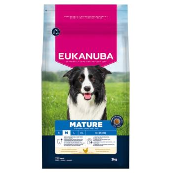 3kg Eukanuba Premium Nutrition Mature Medium Breed csirke száraz kutyatáp kép