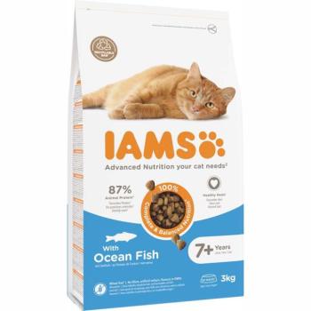 3kg IAMS Advanced Nutrition Senior Cat 7+ tengeri hal száraz macskatáp kép