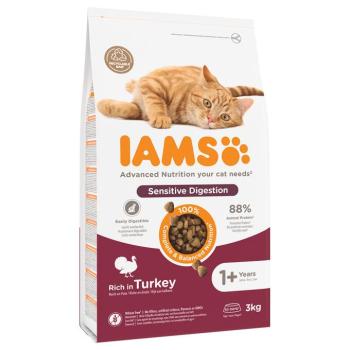 3kg IAMS Advanced Nutrition Sensitive Digestion pulyka száraz macskatáp kép