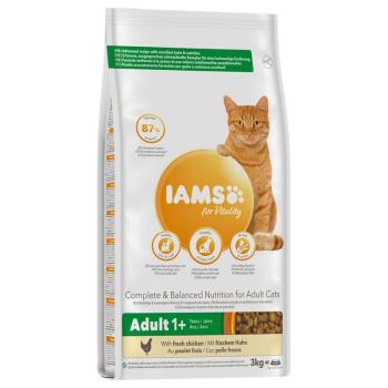 3kg Iams for Vitality Adult csirke száraz macskatáp kép