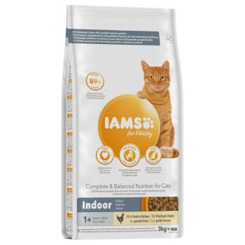 3kg IAMS for Vitality Cat Adult Indoor csirke száraz macskatáp kép