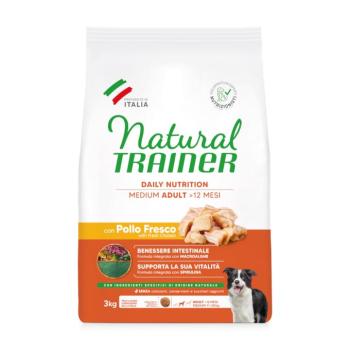 3kg Natural Trainer Adult Medium csirke száraz kutyatáp kép